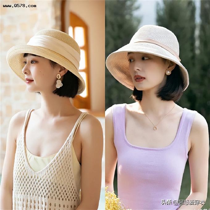 懂打扮的中年女人不显老！这3种帽子的夏季搭配法，好看又显脸小