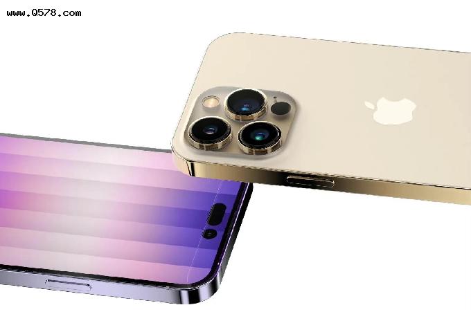 iPhone14 Pro金色版渲染图曝光，“感叹号屏+淡金色”颜值爆表