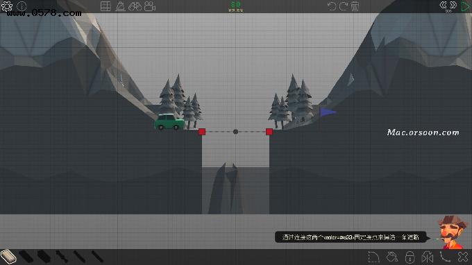超好玩的模拟建造游戏：桥梁构造者Poly Bridge Mac中文版