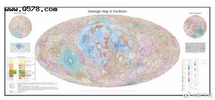 世界第一幅1:250万月球全月地质图