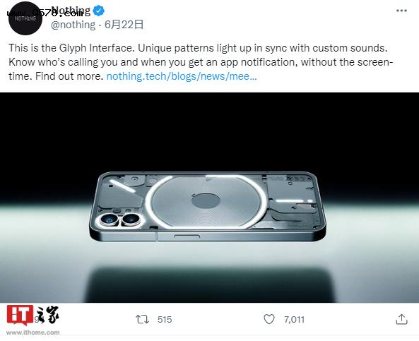 Nothing Phone（1）手机确认不会登陆美国市场发售