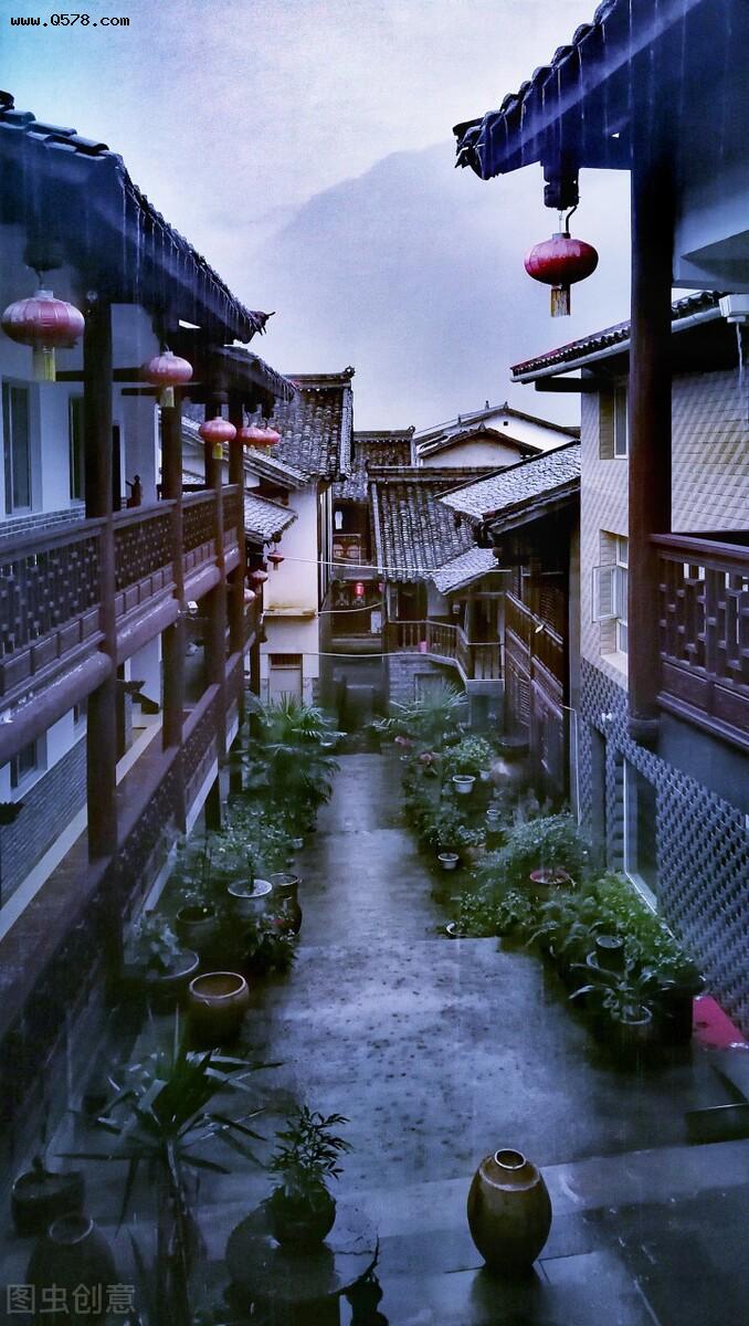 端午的雨中，行走在昭化古城