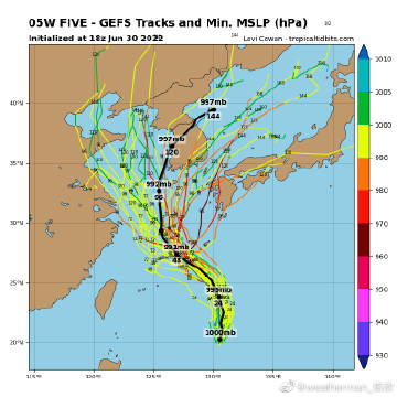 2022年台风艾利最新消息路径图 4号台风会登陆哪里？