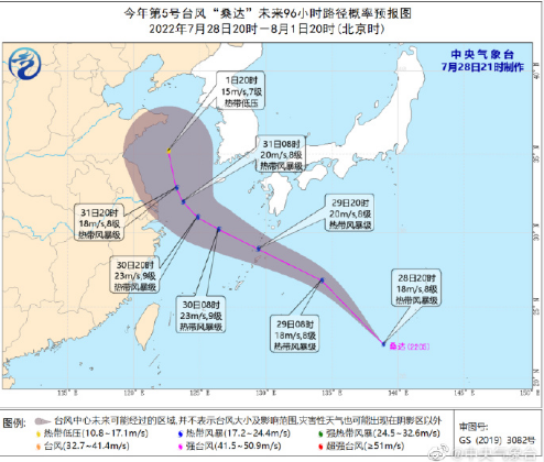 2022年浙江台风最新消息天气预报：台风桑达会登陆浙江吗？