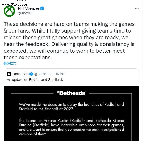 Xbox老大Spencer解释《星空》跳票：我们听到了反馈