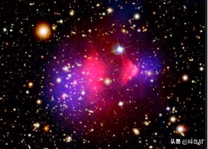 子弹星团-暗物质的观测证据！仅通过引力与普通物质相互作用