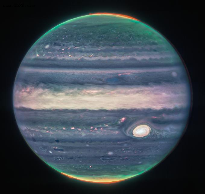 木星也有极光，被詹韦太空望远镜捕获
