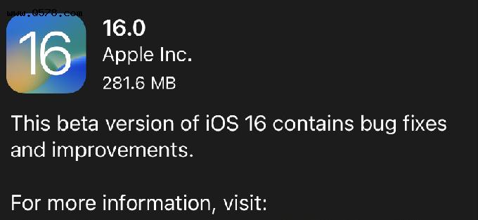 iOS16beta7测试版推送有282MB，正式版推送时间基本确定