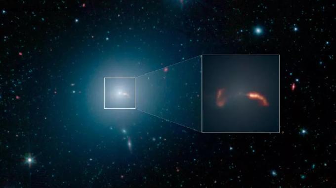 一个巨大的黑洞和它的星系有什么关系？