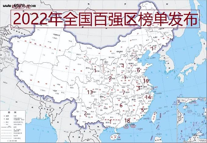 2022年中国百强区榜单发布，广东省当仁不让，占据前十中八个席位