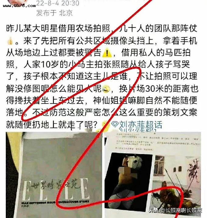 网友爆料顶级女星拍杂志耍大牌，矛头直指刘亦菲，杂志社驳斥谣言