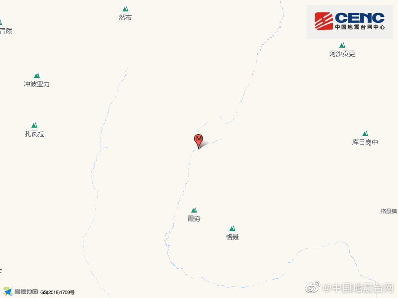四川甘孜州巴塘县发生3.4级地震 震源深度11千米