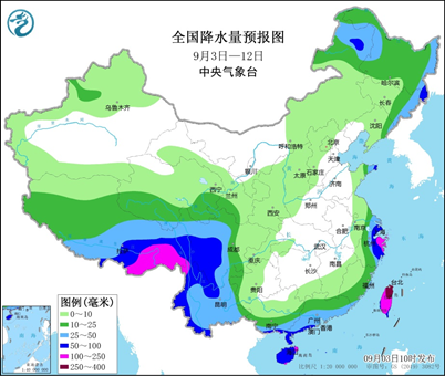 台风“轩岚诺”将影响东部海域和华东沿海 全国最新天气预报