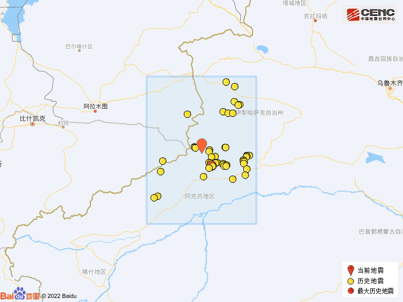 10月11日阿克苏地区拜城县发生3.0级地震