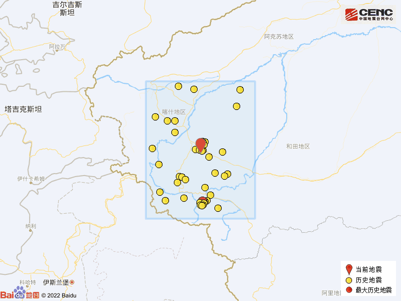 10月9日和田地区皮山县发生3.1级地震