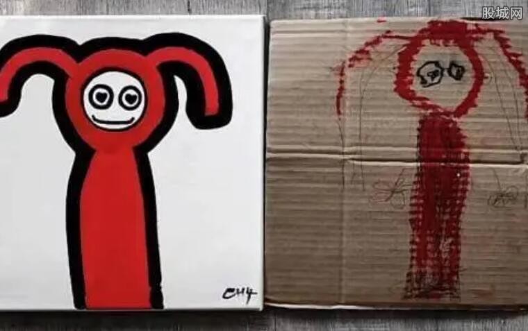 爸爸“抄袭”4岁女儿涂鸦作品走红 夸她是一个大画家
