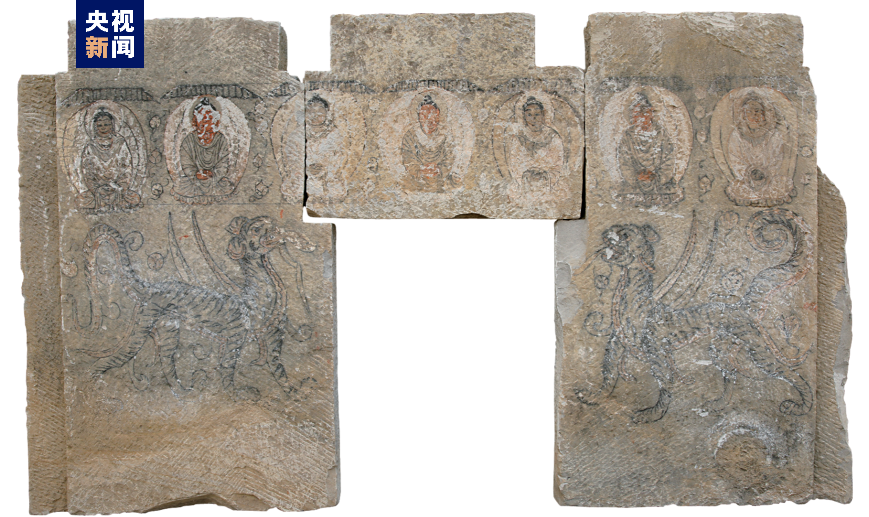 山西首次发现全景式反映北魏平城时期佛教风貌石椁壁画墓
